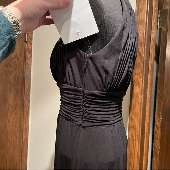 Women’s Sangria Long Black High Neck Formal Cocktail Maxi Dress Size 10 - Picture 8 of 16